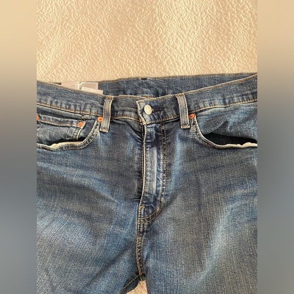Levis 502 Jeans Mens 34x32 Blue Straight Medium Wash Zipper Fly Denim - Picture 2 of 6